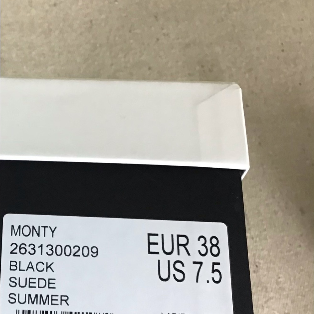 Kurt Geiger Monty blk wedge espadrilles Sz. 7.5 - Picture 13 of 15